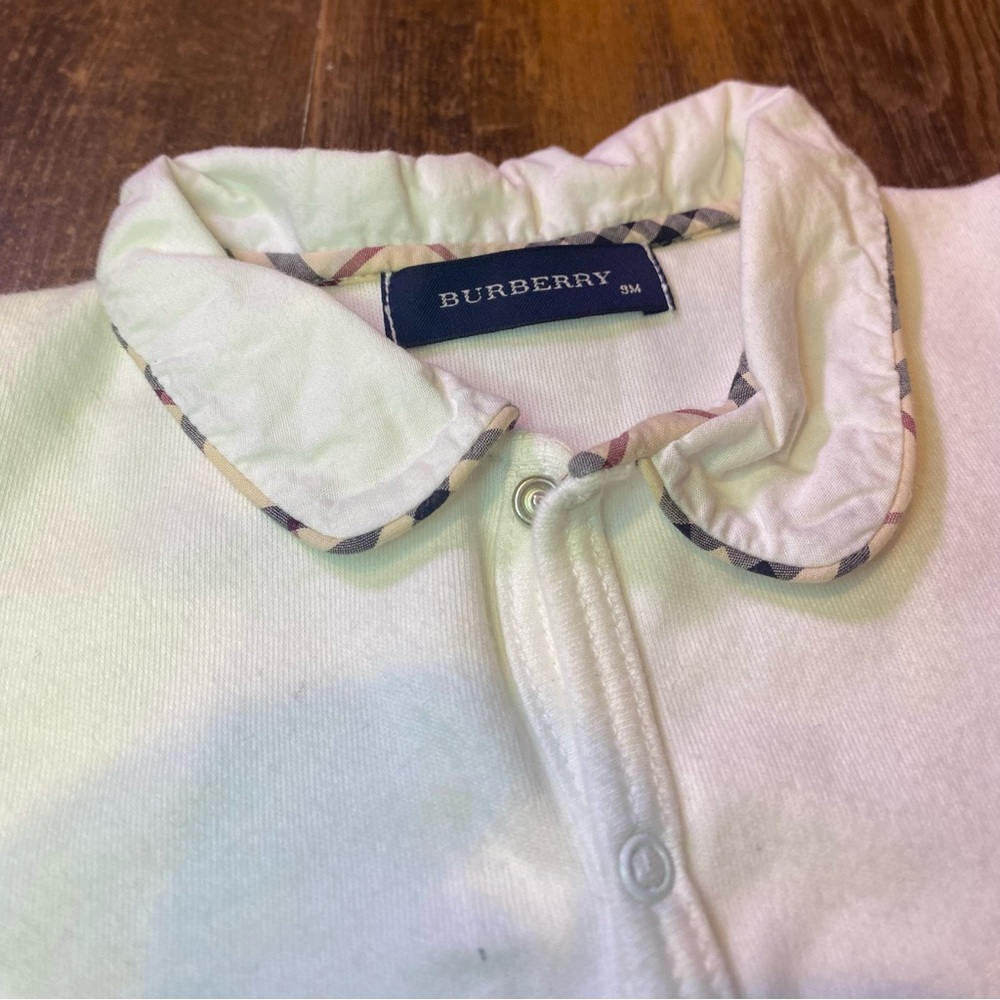 Burberry Onesie - 9 months